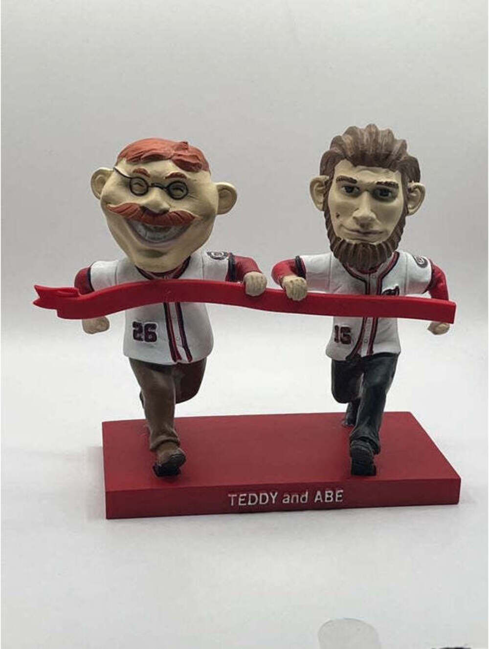 Washington Nationals President Race Teddy & Abe Bobblehead